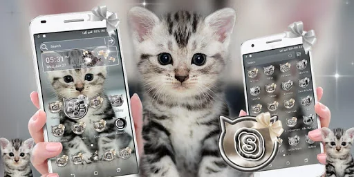 Cute Cat Launcher Theme screenshot 1