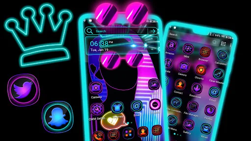 Dark Girly Launcher Theme