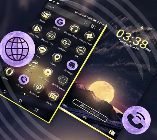 Full Moon Launcher Theme screenshot 3
