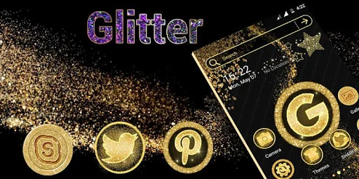 Glitter Launcher Theme screenshot 2