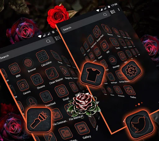 Gothic Rose Launcher Theme screenshot 4