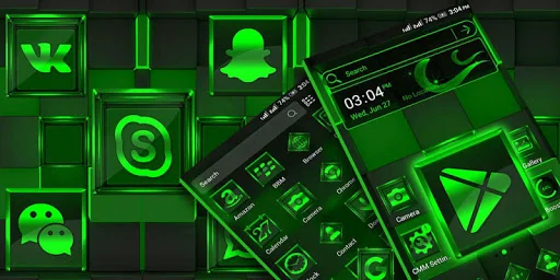 Green Light Launcher Theme screenshot 1