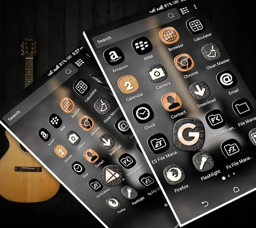 Guitar Launcher Theme screenshot 1