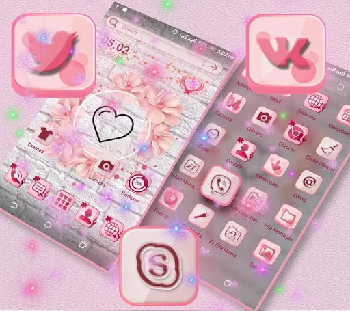 Heart Love Launcher Theme