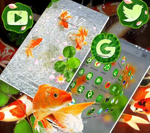 Koi Fish Launcher Theme screenshot 1