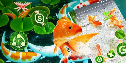 Koi Fish Launcher Theme screenshot 3