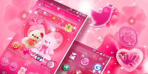 Love Bear Launcher Theme screenshot 1