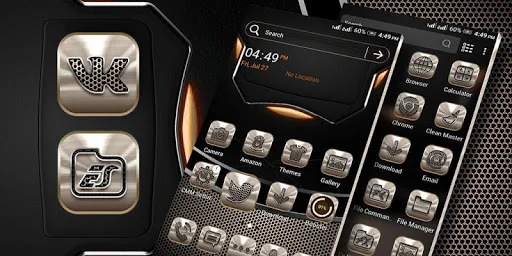 Metalic Launcher Theme screenshot 2