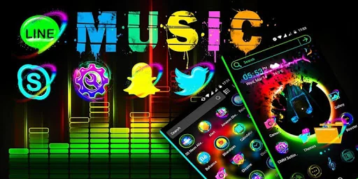 Music Launcher Theme screenshot 1