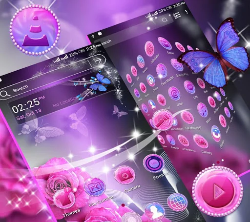 Pink Rose Launcher Theme screenshot 4