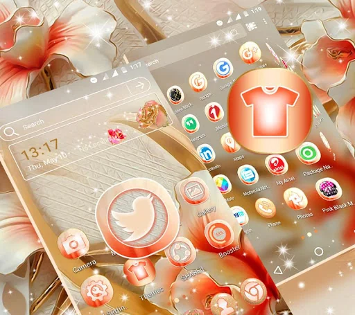 Rose Light Launcher Theme screenshot 4