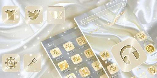 Silk Milky White Theme screenshot 2