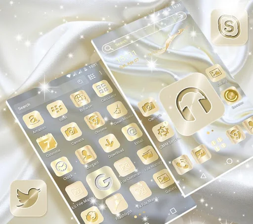 Silk Milky White Theme screenshot 3
