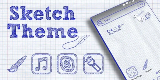 Sketch Launcher Theme screenshot 2