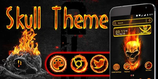 Skull Launcher Theme screenshot 2