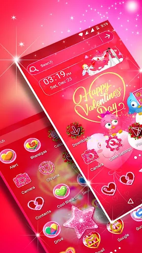 Valentine Day Launcher Theme