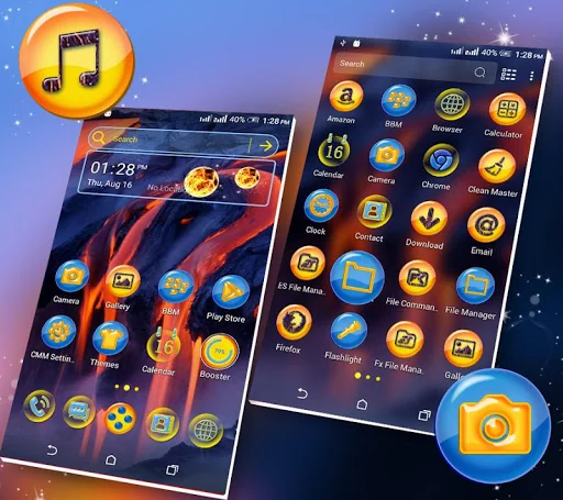 Volcano Hill Launcher Theme screenshot 2
