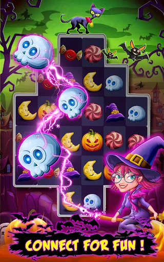 Witch Connect - Halloween game screenshot 1