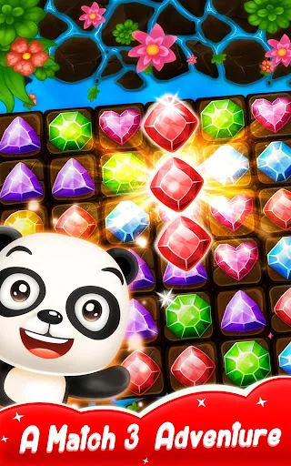 Panda Gems: Jewel Match 3 Game