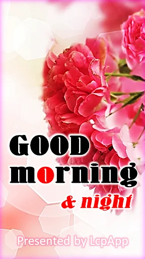 Good morning and night card