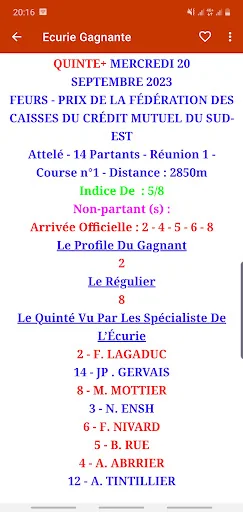 Le Quinte Plus - Pronostics screenshot 3