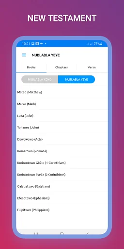 Ewe and English Bible offline screenshot 4