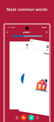 Learn Korean Words & Alphabet screenshot 1