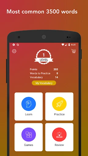 Learn Spanish Vocabulary Words screenshot 1