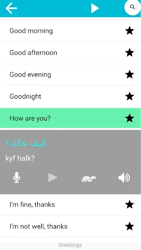 Speak Arabic screenshot 2
