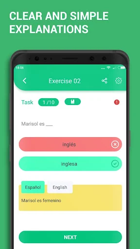 Learn Spanish Grammar A1 A2 B1 screenshot 3