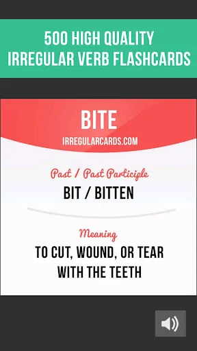 Irregular Verbs Cards: English
