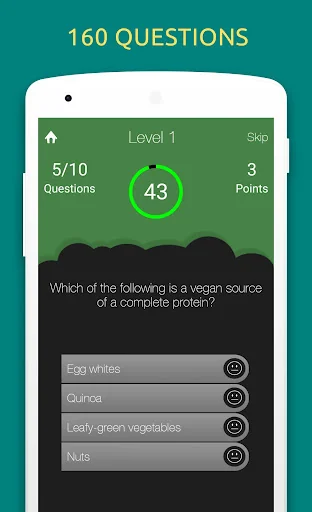 Nutrition and Diet Quiz Test screenshot 1