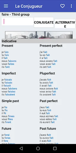 Le Conjugueur screenshot 1