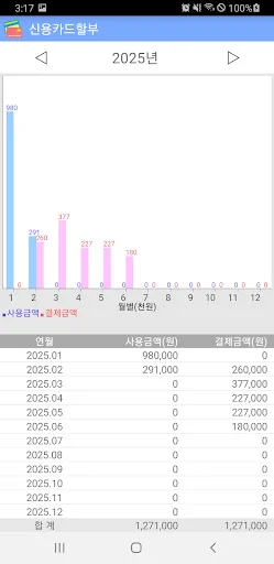 신용카드 할부결제 screenshot 4