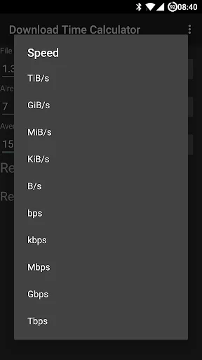 Download Time Calculator screenshot 4