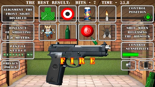 Pistol Shooting. Gun Simulator