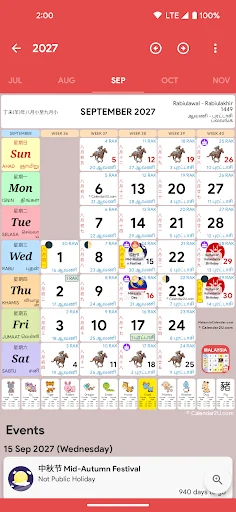 Malaysia Calendar - Calendar2U screenshot 1