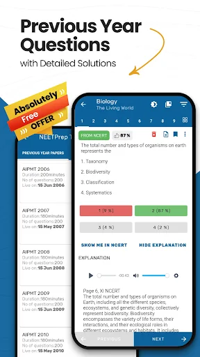 NEETprep - MCQs & Mock Tests screenshot 1