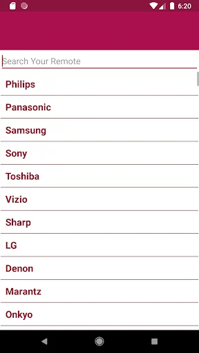 Universal AVR Remote Control screenshot 2