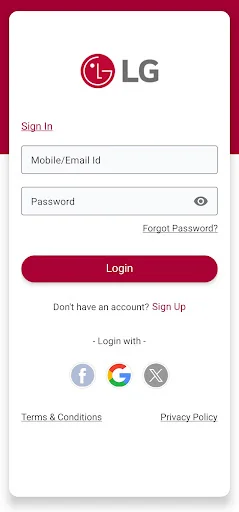 LG AMC App screenshot 2