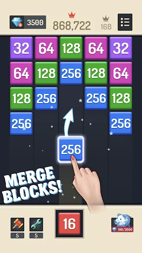 Merge Block - 2048 Puzzle screenshot 2