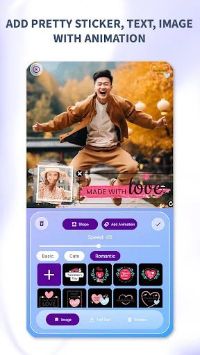 Romantic effects, Video maker screenshot 3