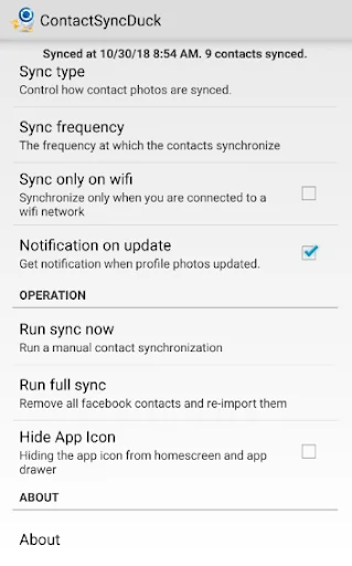 ContactSyncDuck