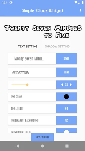 Clock Widget - Word Clock