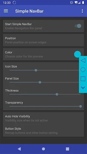 Simple Navigation Bar - Floati screenshot 1