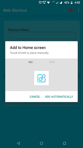 Website Shortcut -URL Shortcut screenshot 2