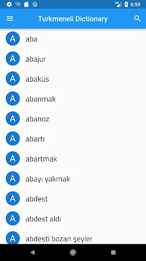Turkmeneli Dictionary