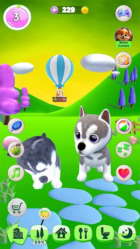 Talking Husky Dog