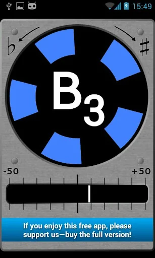 LinoStrobe Lite chromat. tuner screenshot 1