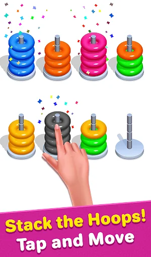 Color Hoop Sort - Hoop Stack screenshot 2